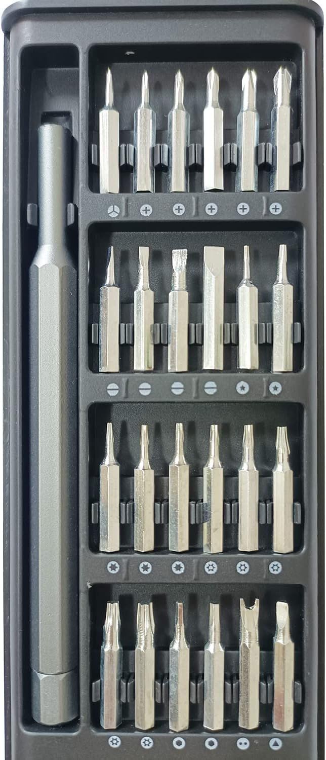 24-in-1 Precision Magnetic Screwdriver Set with Case – for Phones, Laptops, Watches & More