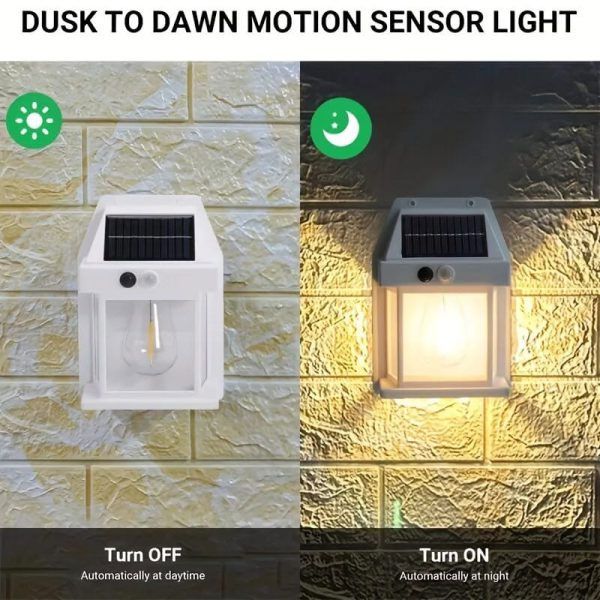 Solar Sensor Wall Light – Waterproof Outdoor Lamp